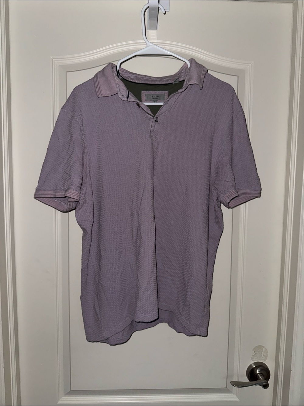 Ted Baker Lavender Short-Sleeve Polo